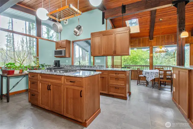 Updated kitchen has all the moder touches and conveniences....