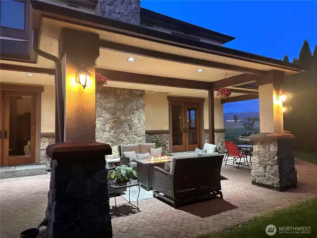 Twilight patio shot