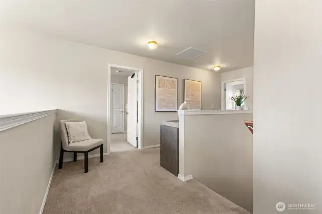 Upstairs landing near laundry room.