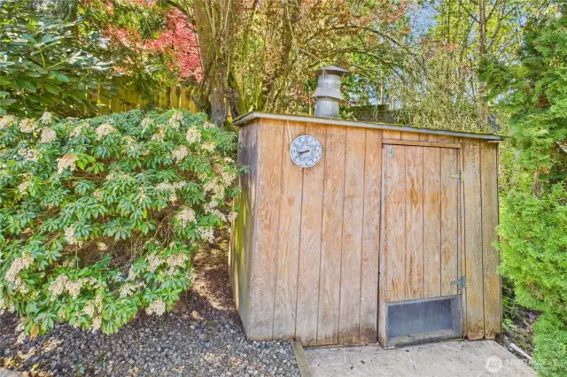 Extra storage room in backyard