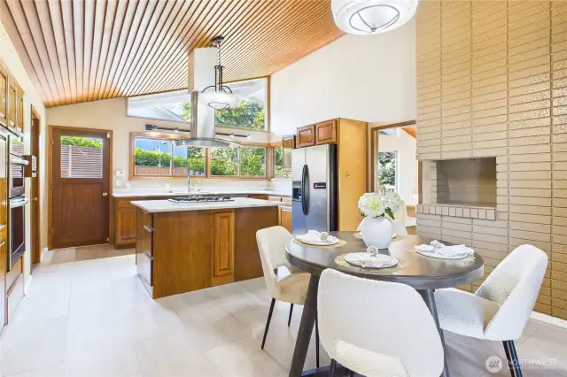 Updated kitchen with dinning area