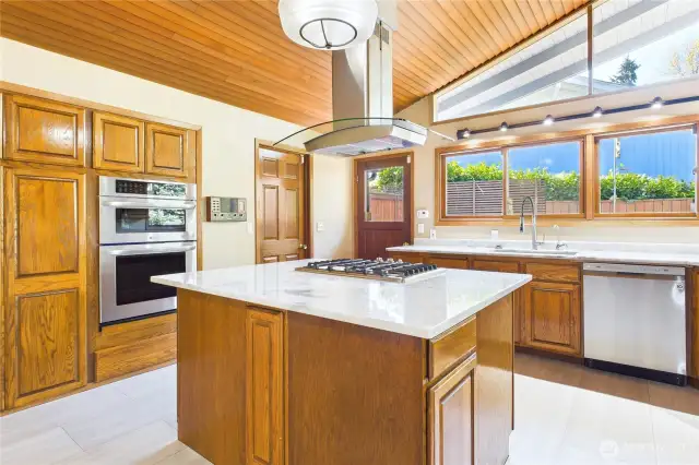 Recently updated kitchen with lots of natural light