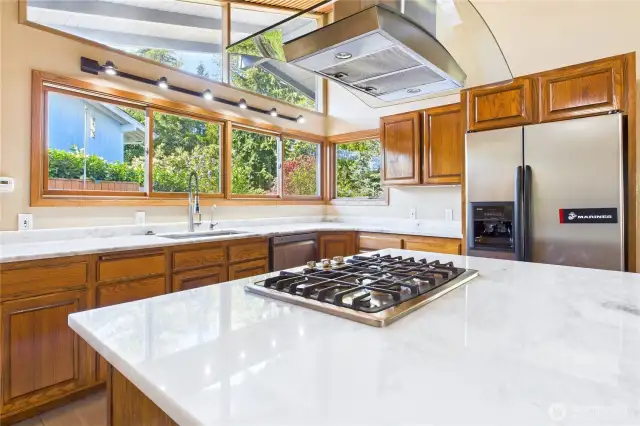 Updated kitchen with SS appliances