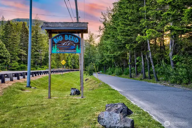 Leaving River House Retreat doesn’t mean leaving the adventure behind. As you pass under the leafy welcome of Big Bend’s private entry, you gain access to the HOA’s three cherished riverfront parks—exclusively for residents and their guests. Float the legendary Cable Hole, sunbathe at the sandy beach where Proctor Creek meets the Skykomish, or hit the swings, merry-go-round, and basketball court at the forest-fringed playground. In Big Bend, community means shared access to nature, recreation, and lifelong memories.