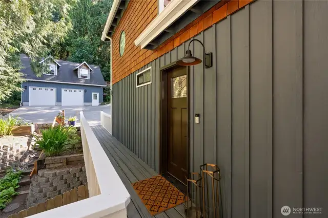 Classic cedar shingle saltbox with detached garage and STUDIO!