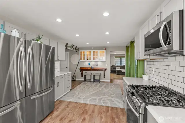 2 Refrigerator and gas Range