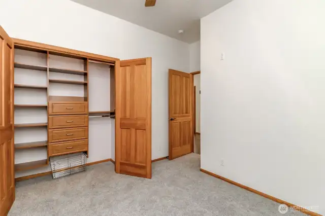 Nice closets in the bedrooms