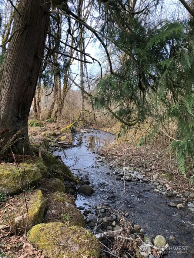 Creek on property put house sits up high so no worries about flooding.