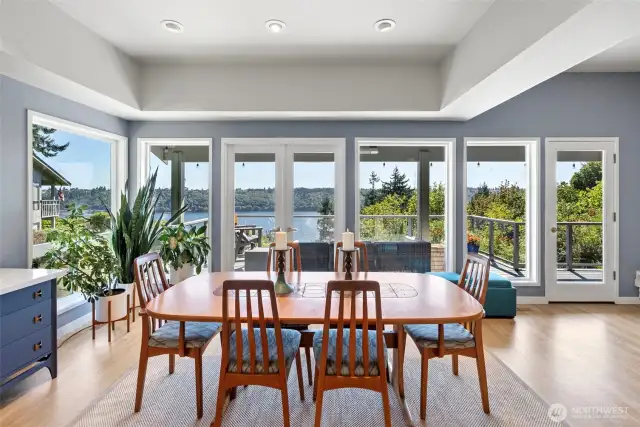 Every meal is enhanced by the view.
