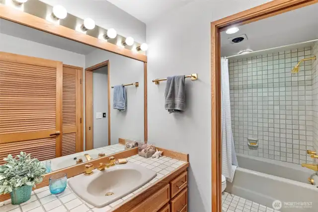 Secondary suite has a full bath.