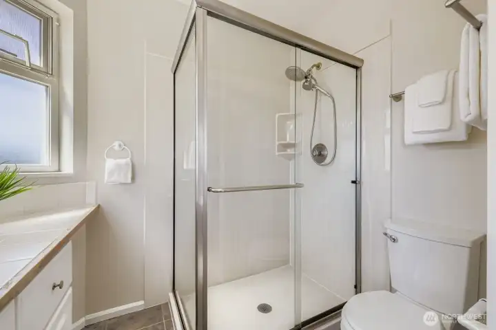 Primary bathroom.