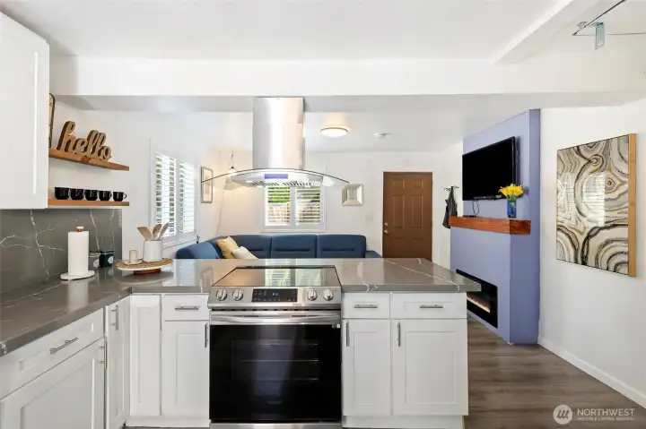 Space in the kitchen for a small dining table
