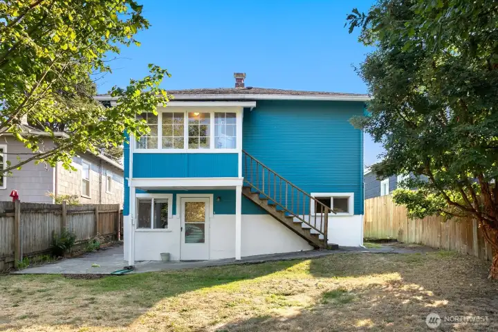 Backyard entrance to 2418