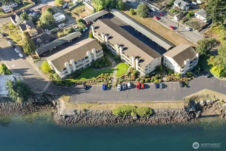Birds eye view of your future oasis.