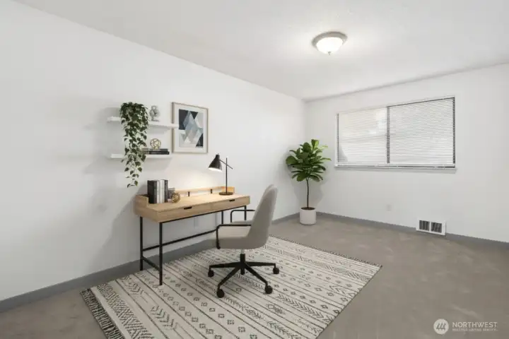 Virtual Staging. See the possibilities, use the second room as a bedroom or an office, the choice is yours!