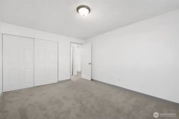 A look back shows how large the closet space is.