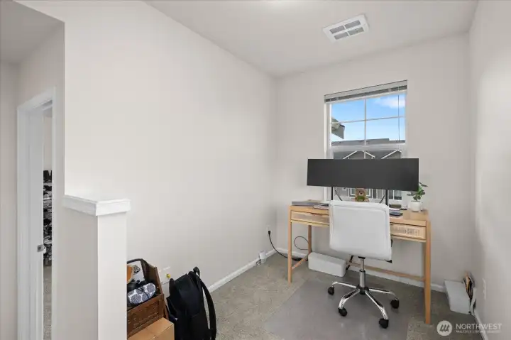 Versatile loft ideal for a home office, study area, or creative nook