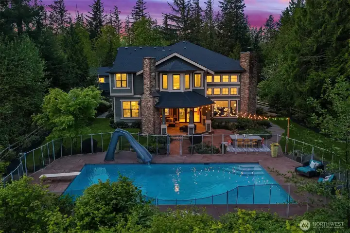 Extraordinary estate on acreage in Snoqualmie.  First time on the market.  One of a kind custom home has meticulous attention to detail and offers the ultimate in privacy.  Enjoy a lifestyle of casual luxury, built for modern living in a part of Snoqualmie that you never knew existed.