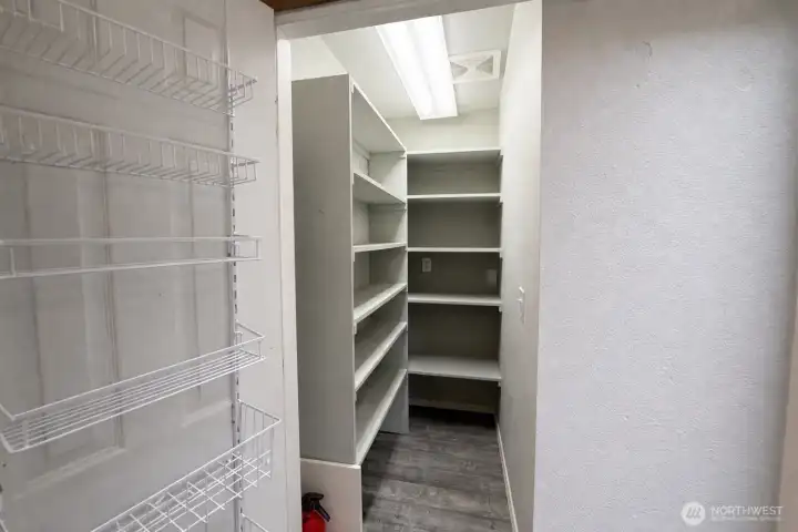 Wak in panty just off the kitchen