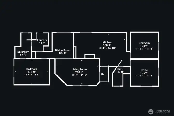 Floorplan. Measurements are approximate.