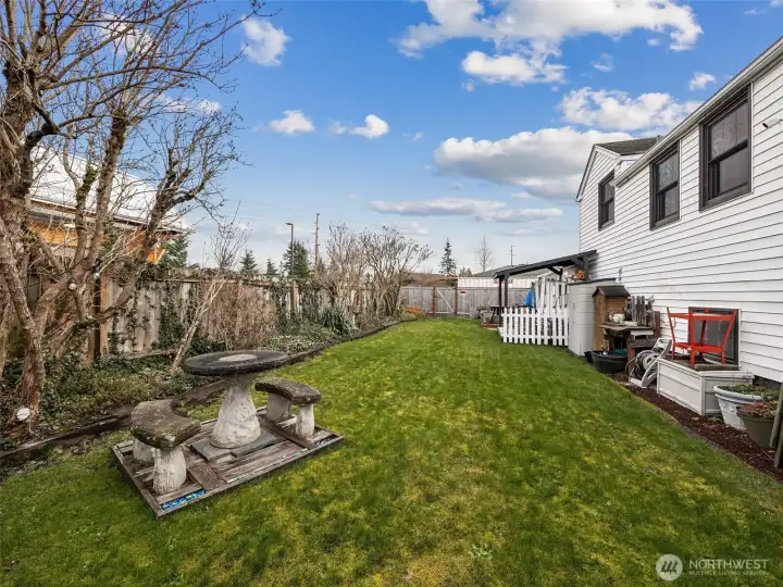 Fully Fenced Backyard. Wired for a hot tub