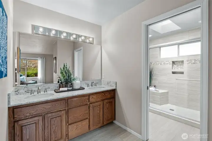 Upgraded bathroom vanity