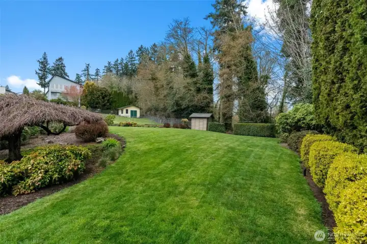 Path up to the large upper yard