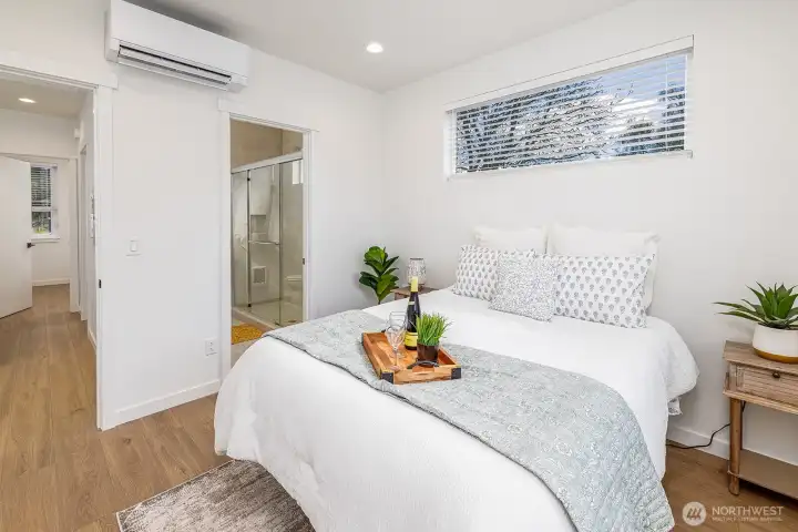 Mini splits in each bedroom and on main floor.