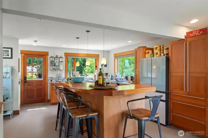 Plenty of seating in the kitchen area