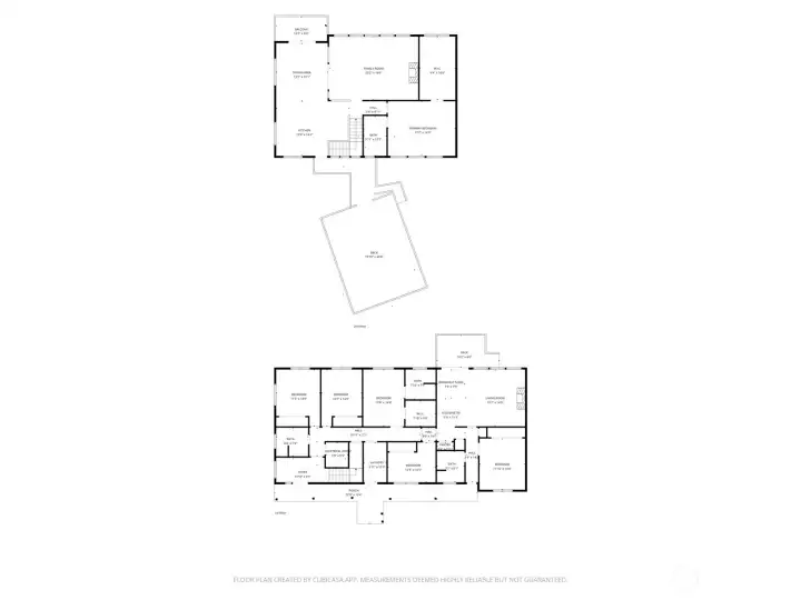 Floor plan, main and 2nd story.