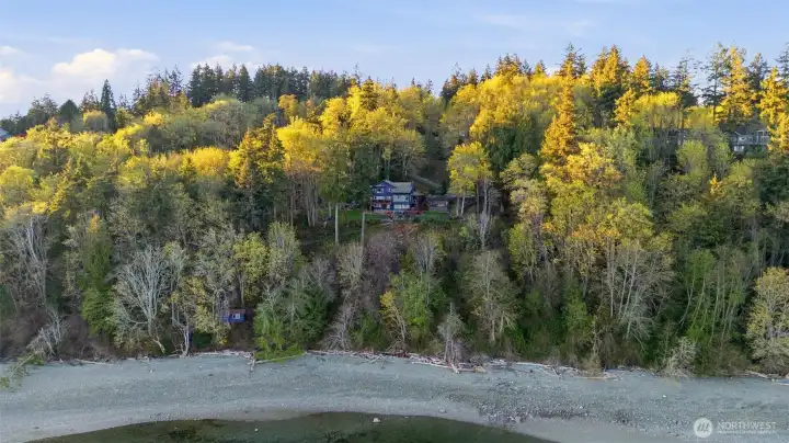 While perched on the hillside the owners have GeoServices report and findings confirming the property is safe and secure.