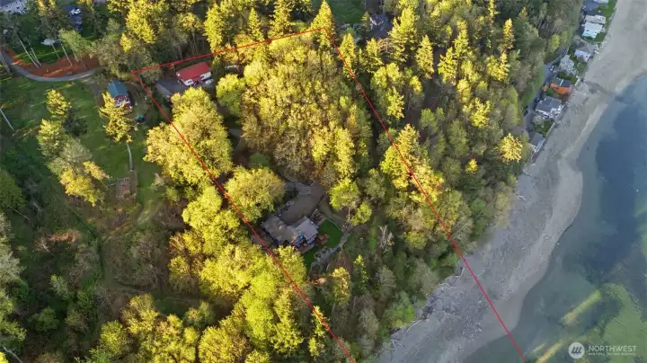 Property lines are estimated.