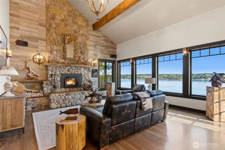 Greeted by big views upon entry.