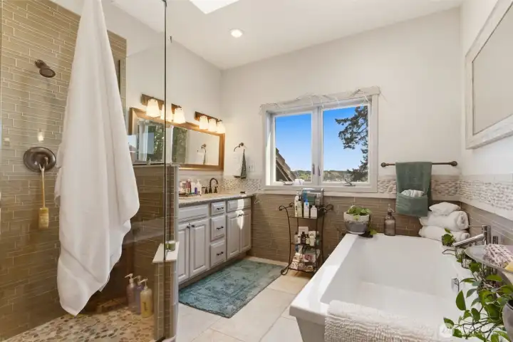 Primary bath. Primary bath.