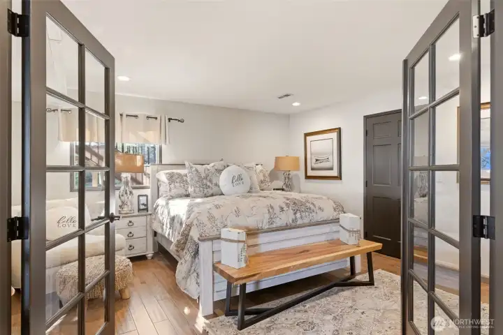 Lower level bedroom.