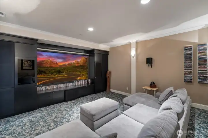 Theatre room downstairs