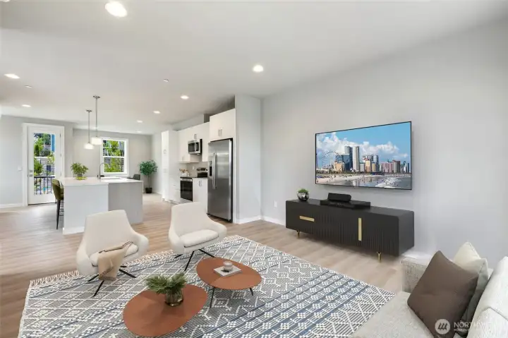 Living Room - Virtually Staged Living Room - Virtually Staged