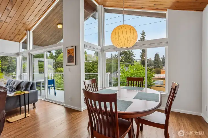 Dining room just off kitchen and great room. Dining room just off kitchen and great room.
