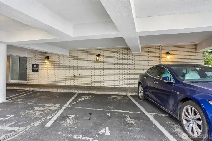 Parking space #4 right near front door entrance. Parking space #4 right near front door entrance.