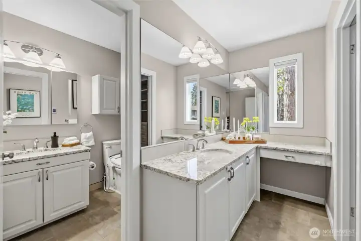 Don't miss the heated floors in the primary suite bathroom Don't miss the heated floors in the primary suite bathroom