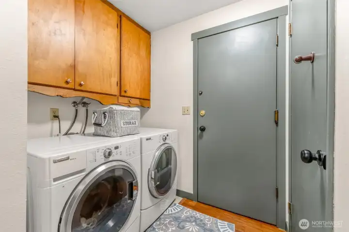 updated washer and dryer, and walk in pantry