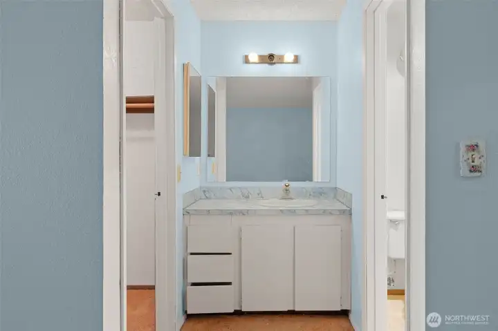 Primary bathroom Primary bathroom