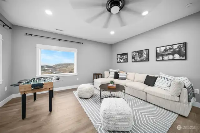 Extra Large Bonus Room perfect for family game nights