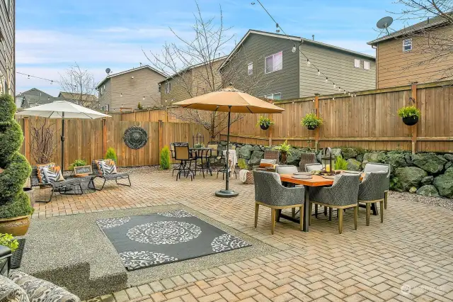 Gorgeous large and low maintenance courtyard/patio perfect for entertaining or relaxing