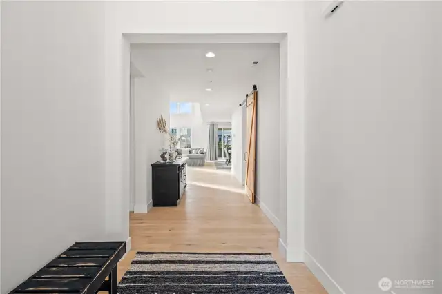 Entry Greets with Hardwoods