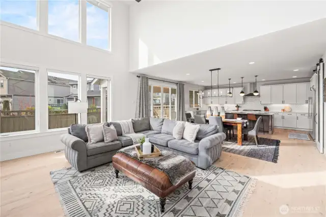 Open Concept Great Room, Automatic Blind Sytem