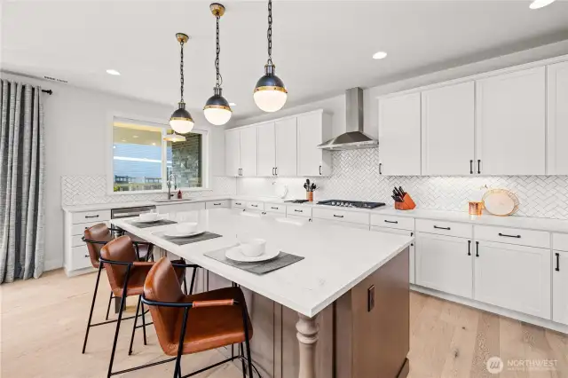 Chefs Kitchen with Oversized Island