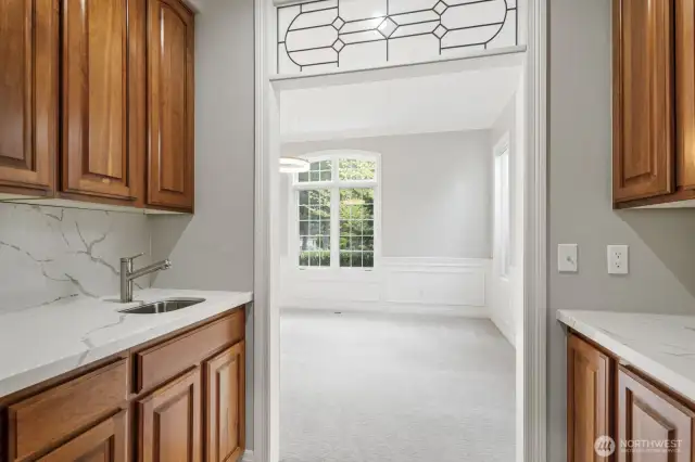 Main floor butler's pantry
