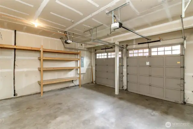 Just off the utility room, the garage offers abundant storage space and leads to your very own man cave retreat or pool table room. Both garage door openers are brand new.