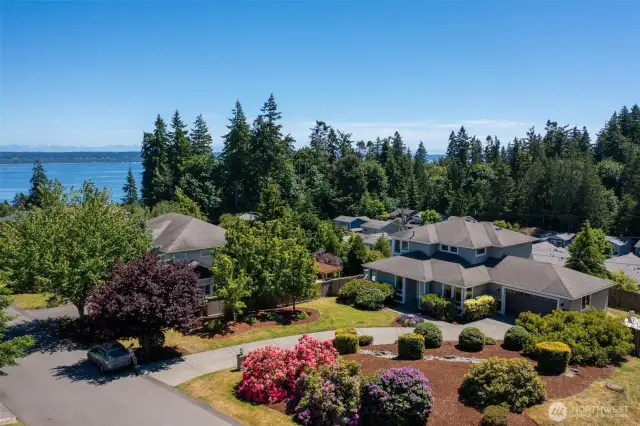 Large corner lot with water views